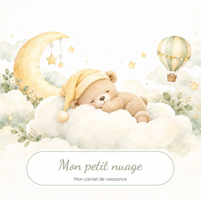 Carnet de naissance Mon petit nuage
